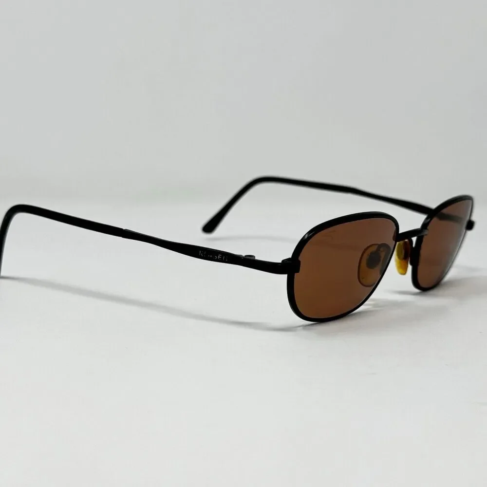 Serengeti 6470 Tradewind Black Drivers Sunglasses Brown Lenses 47-18-145 Vintage